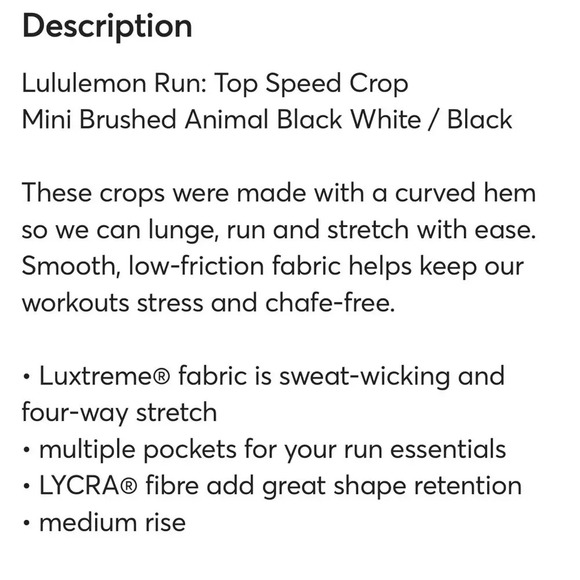 •Lululemon Run Top Speed Crop•​ - Picture 9 of 9